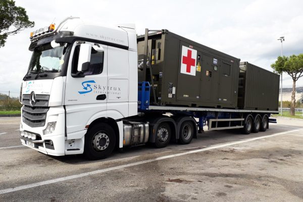 Skytrux moving medical units