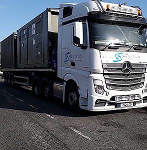 Skytrux lorry on road