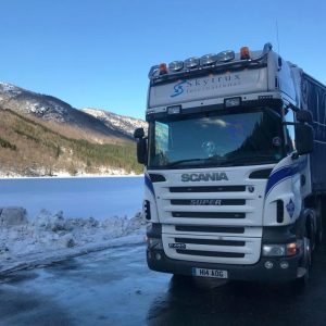 Skytrux lorry in nordic scene